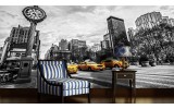 Fotobehang Vlies | New York | Zwart, Geel | 254x184cm