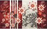 Fotobehang Vlies | Bloemen | Rood, Grijs | 254x184cm