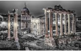 Fotobehang Vlies | Rome, Stad | Grijs | 254x184cm