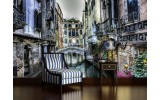 Fotobehang Vlies | Venetië | Grijs | 254x184cm