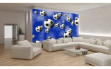 Fotobehang Voetbal | Blauw | 416x254