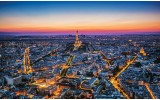 Fotobehang Vlies | Parijs | Blauw | 254x184cm