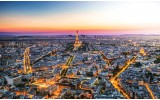 Fotobehang Vlies | Parijs | Geel | 254x184cm