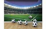 Fotobehang Vlies | Voetbalstadion | Groen | 254x184cm