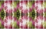 Fotobehang Vlies | Hout, Bloemen | Roze | 254x184cm
