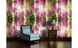 Fotobehang Vlies | Hout, Bloemen | Roze | 254x184cm