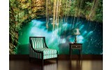 Fotobehang Vlies | Natuur | Groen, Blauw | 254x184cm