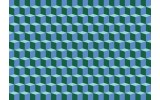 Fotobehang Vlies | 3D | Blauw, Groen | 254x184cm
