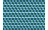 Fotobehang Vlies | 3D | Blauw, Groen | 254x184cm