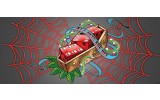 Fotobehang Alchemy Gothic | Grijs, Rood | 250x104cm
