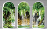 Fotobehang Vlies | Natuur, Waterval | Groen | 254x184cm