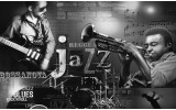 Fotobehang Vlies | Muziek, Jazz | Zwart, Wit | 254x184cm