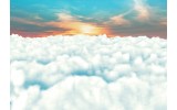 Fotobehang Vlies | Wolken | Blauw | 254x184cm