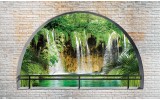 Fotobehang Vlies | Natuur, Muur | Groen | 254x184cm
