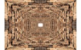 Fotobehang Vlies | 3D, Modern | Bruin | 254x184cm