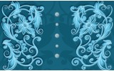 Fotobehang Vlies | Klassiek | Turquoise, Blauw | 254x184cm