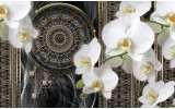 Fotobehang Vlies | Klassiek, Orchidee | Wit | 254x184cm