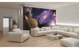 Fotobehang Universum | Blauw, Paars | 152,5x104cm