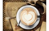 Fotobehang Vlies | Koffie, Keuken | Bruin | 254x184cm