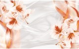 Fotobehang Vlies | Bloemen, Modern | Oranje | 254x184cm