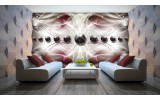 Fotobehang Vlies | Design, 3D | Zilver | 254x184cm