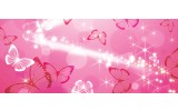 Fotobehang Abstract, Vlinder | Roze | 250x104cm