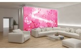 Fotobehang Vlies | Abstract, Vlinder | Roze | 254x184cm
