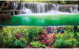 Fotobehang Vlies | Natuur, Waterval | Groen | 254x184cm