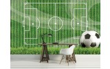 Fotobehang Voetbal | Groen, Wit | 416x254