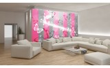 Fotobehang Vlies | Abstract, Vlinder | Roze | 254x184cm