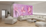 Fotobehang Abstract | Roze, Paars | 152,5x104cm