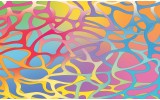 Fotobehang Vlies | Abstract | Roze, Blauw | 254x184cm
