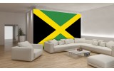 Fotobehang Vlies | Vlag | Groen, Zwart | 254x184cm