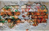Fotobehang Vlies | Graffiti | Oranje | 254x184cm