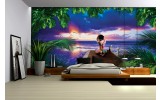 Fotobehang Vlies | Stenen | Groen | 254x184cm